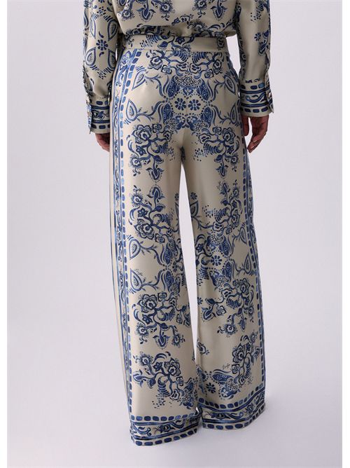Pantaloni con stampa foulard LIU JO | CA6230TS555/P9652